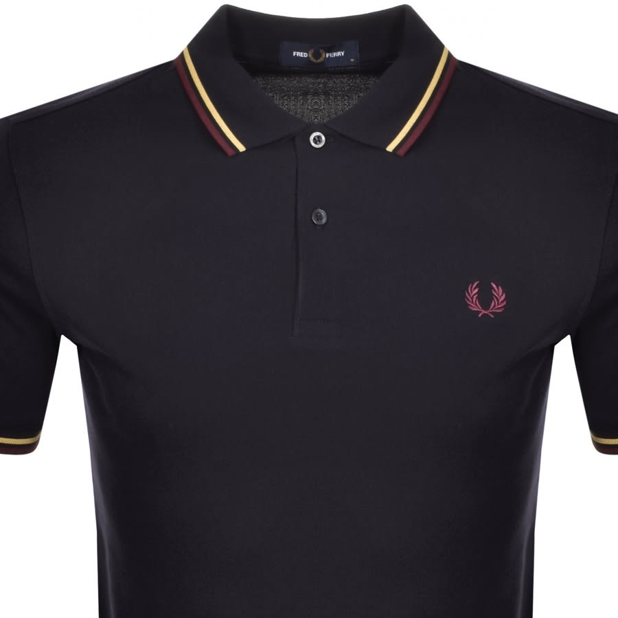 Alternative Image for ProductFred Perry Twin Tipped Polo T Shirt Navy2